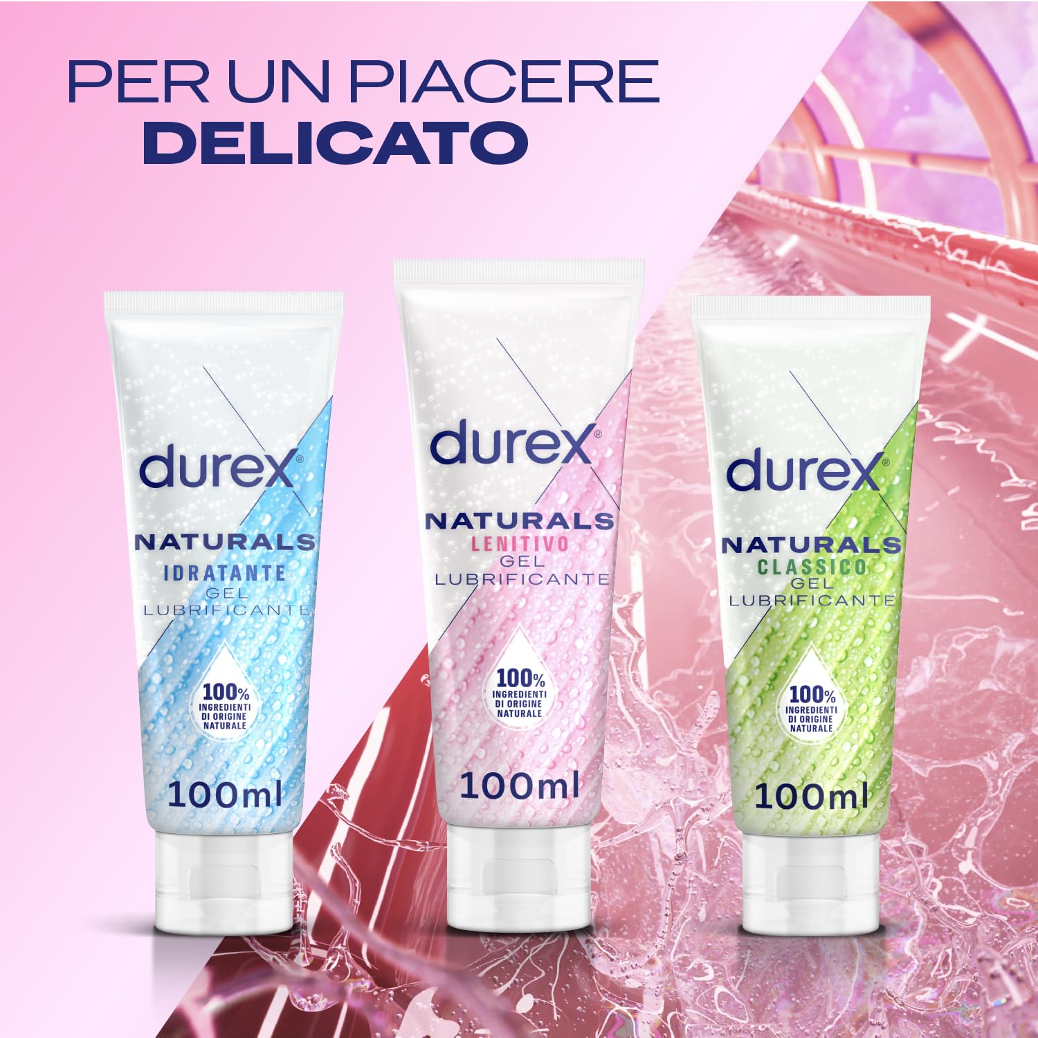 Durex Naturals Lenitivo gel lubrificante 100 ml aloe vera