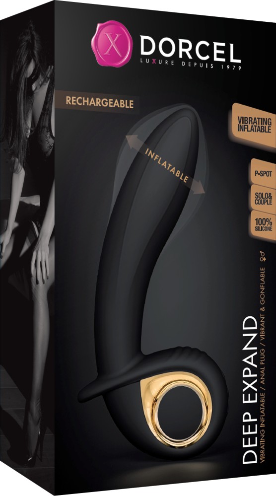 Dorcel Deep Expand Black Gold vibratore gonfiabile