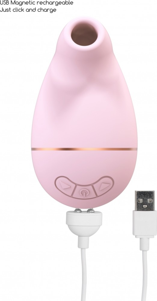 Irresistible Kissable succhiaclitoride rosa ricaricabile