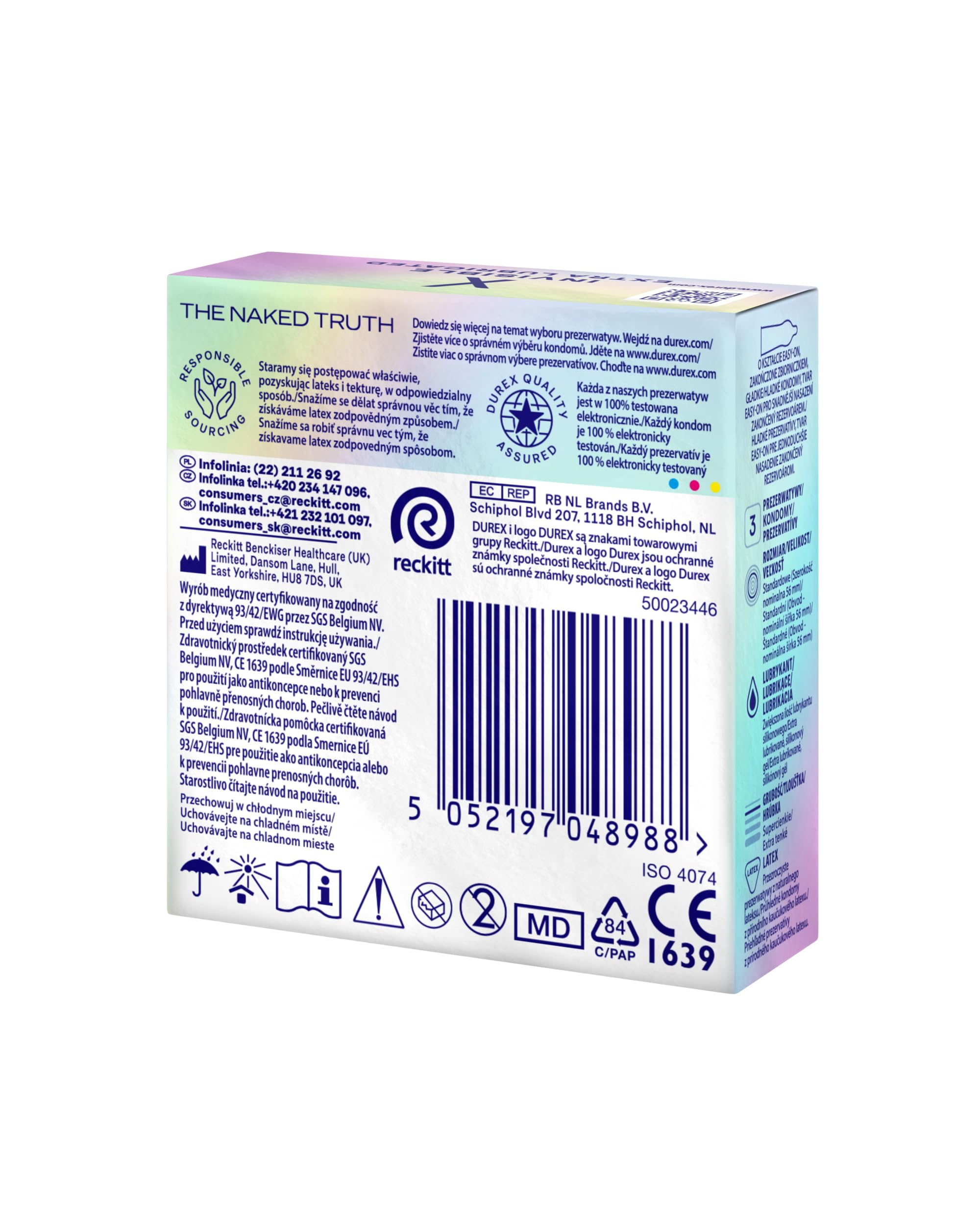 Durex Invisible preservativi extra sottili extra lubrificati