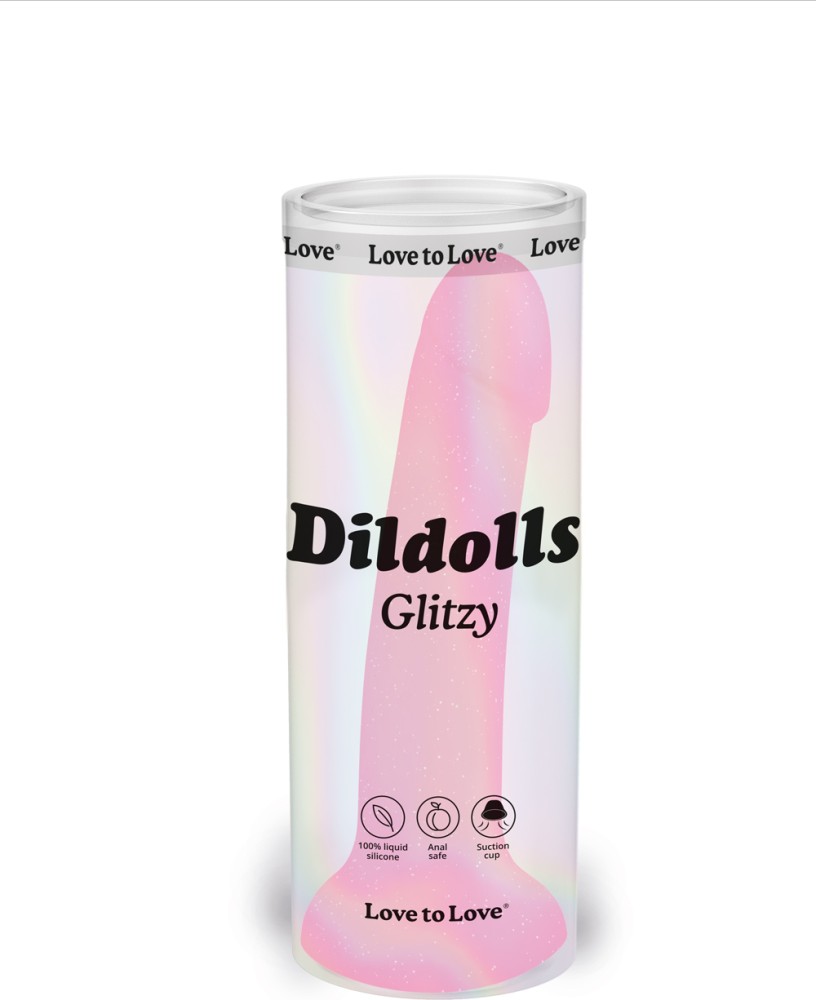 Love to Love Dildolls Glitzy dildo in silicone con glitter