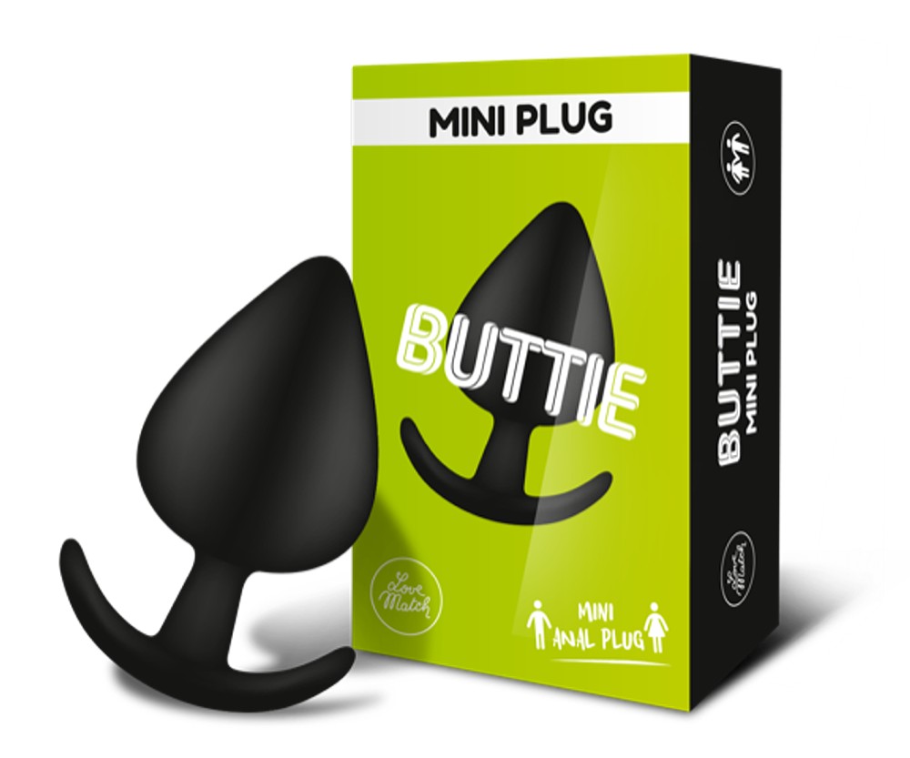 Love Match Buttie Mini Plug Anale Nero Silicone