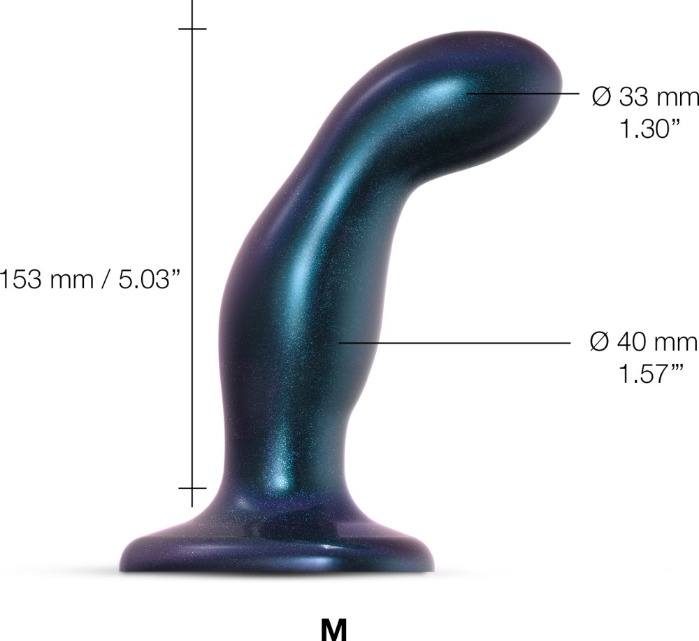 Strap-On Me Snaky M dildo plug con ventosa nero
