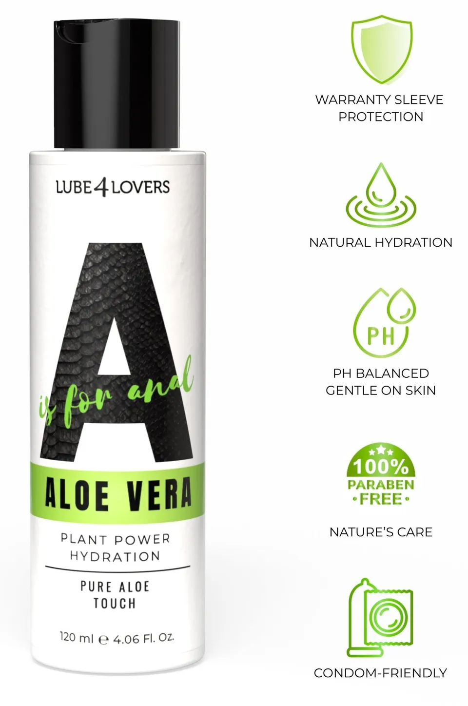 Lube4Lovers A is for Aloe Vera lubrificante anale 120 ml