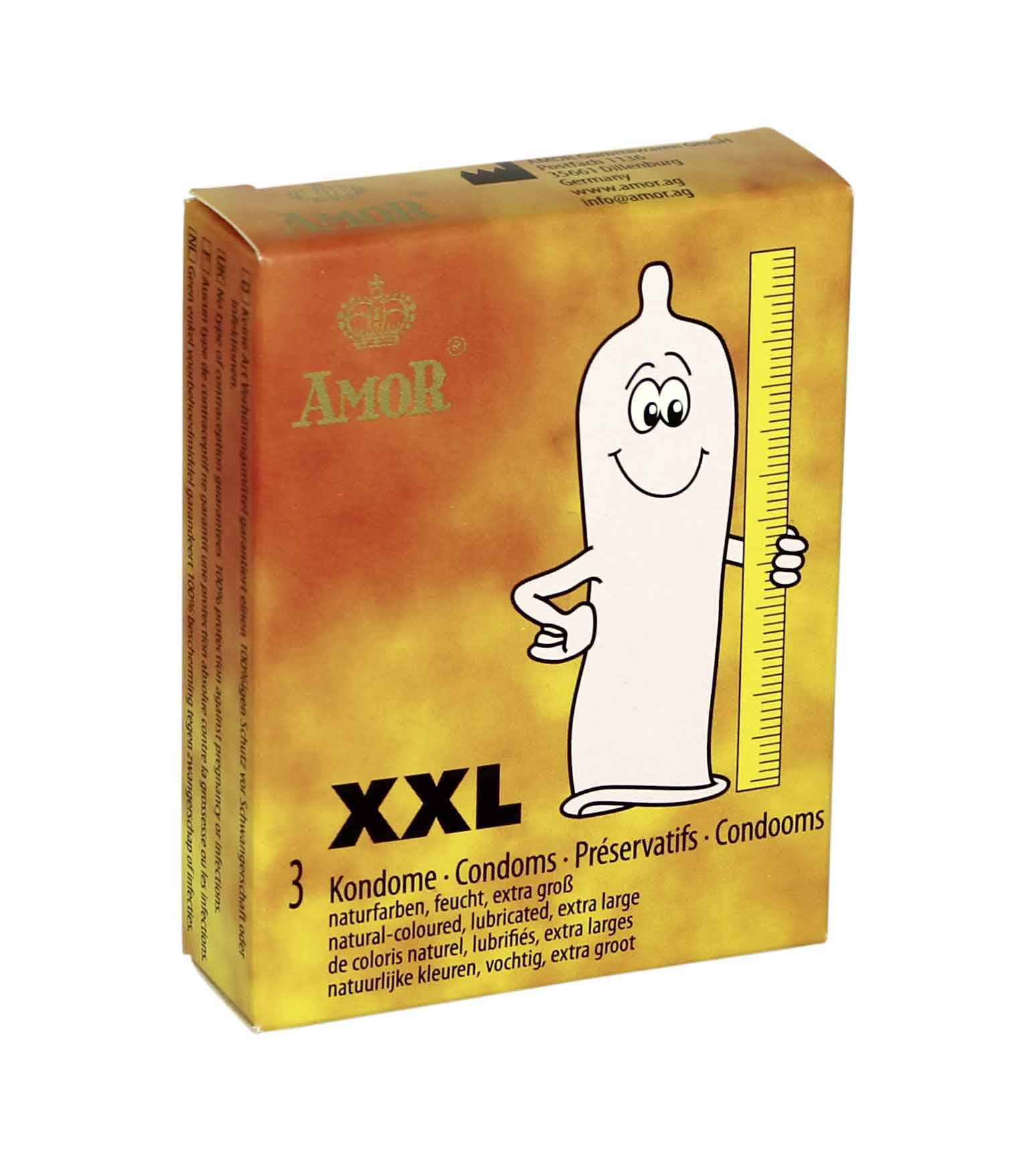 Amor XXL preservativi classici 3 pezzi larghi