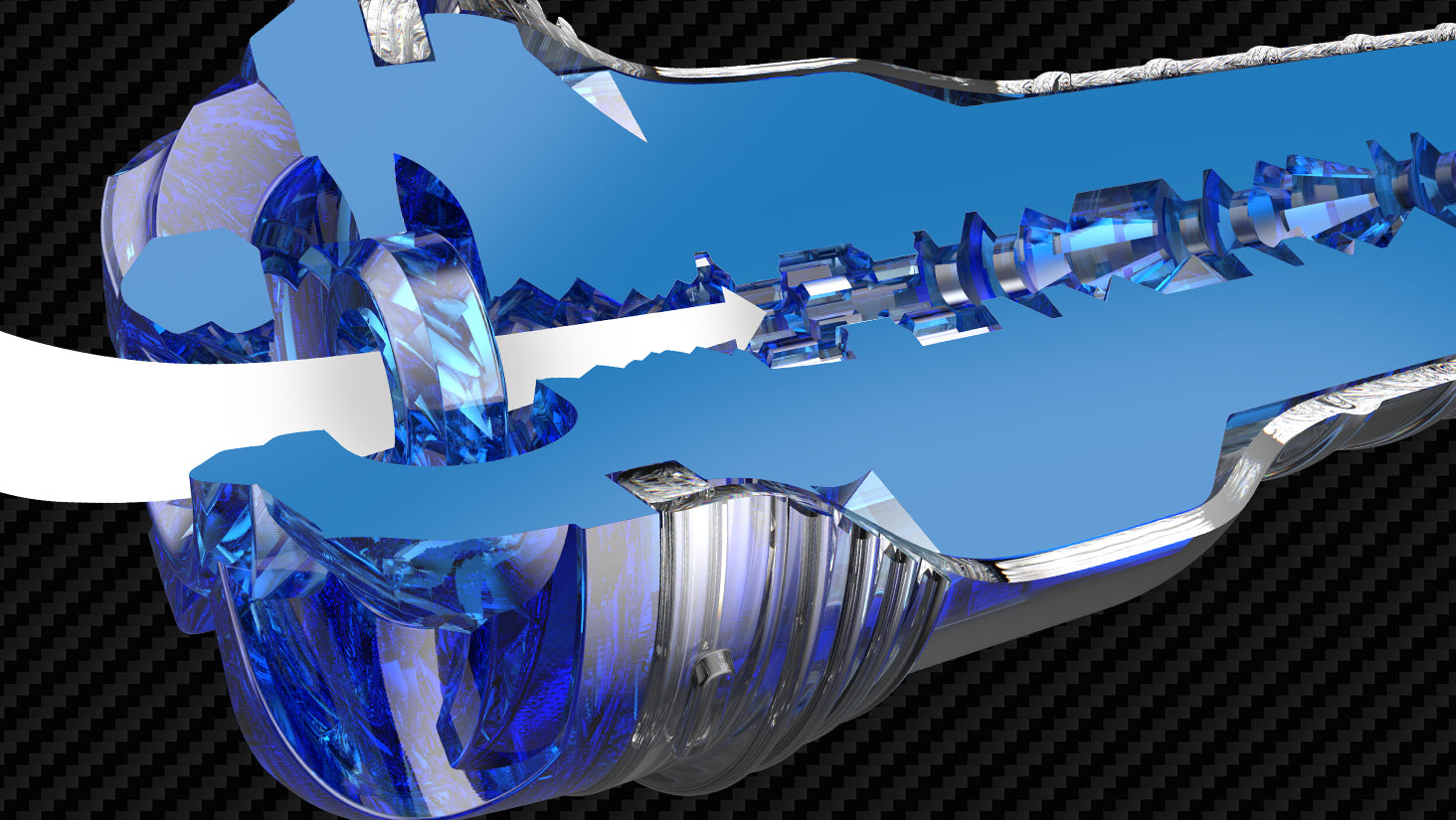 Fleshjack Turbo Throttle Blue Ice masturbatore bocca