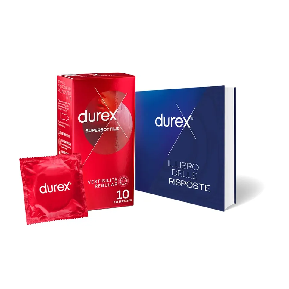Durex Supersottile Regular preservativi 10 pz misura regolare