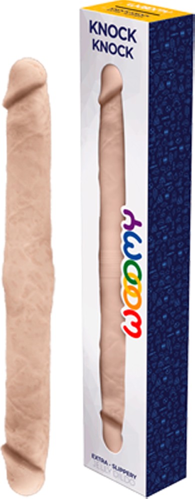 Wooomy Knock-Knock dildo doppio realistico 40 cm jelly