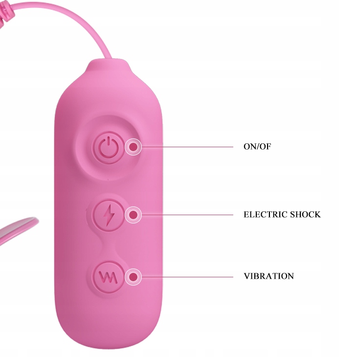 Pretty Love Romantic Wave II pinzette capezzoli rosa vibranti