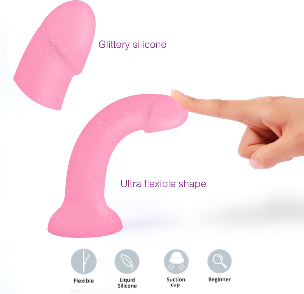 Love to Love Dildolls Glitzy dildo in silicone con glitter