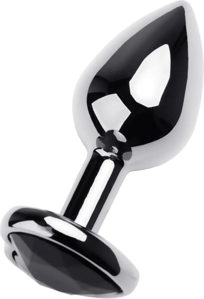 Toyfa 717001-5 plug anale in metallo gioiello nero
