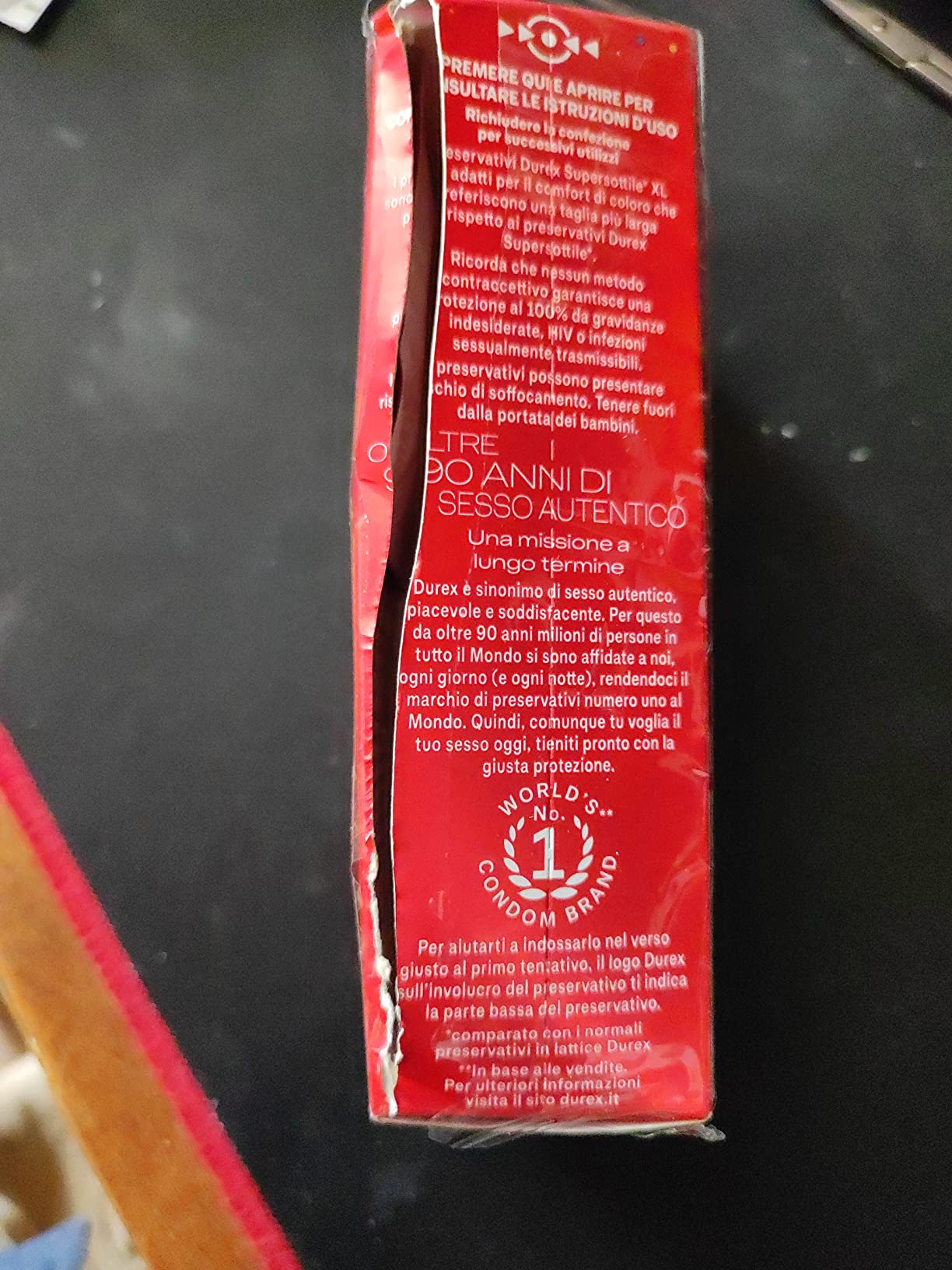 Durex SuperSottile XL Preservativi Sottili 10 Pezzi 60 mm