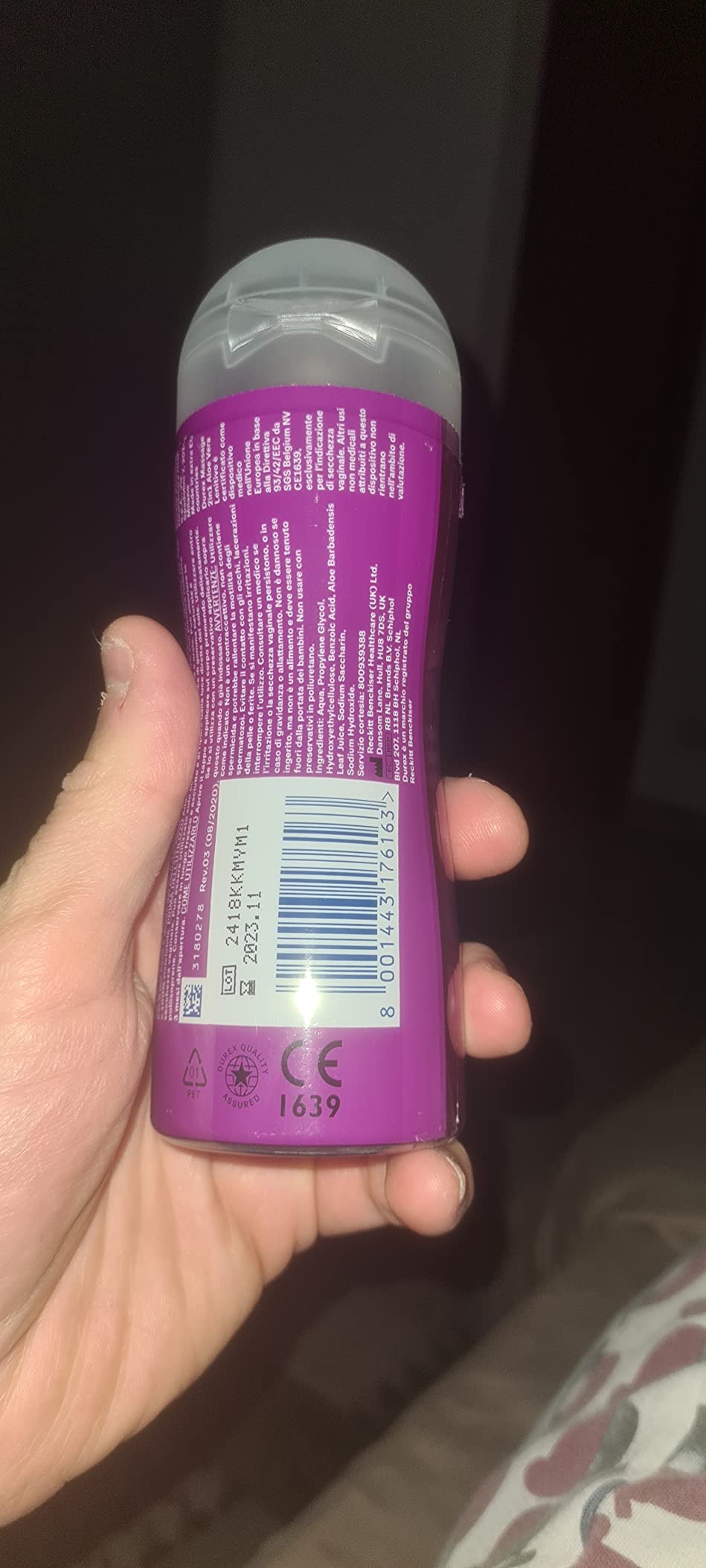 Durex Massage 2in1 gel lubrificante aloe vera 2x100ml