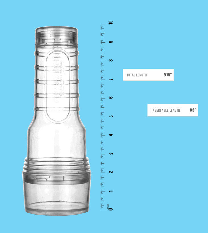 Fleshlight Case Clear custodia trasparente 10 pollici