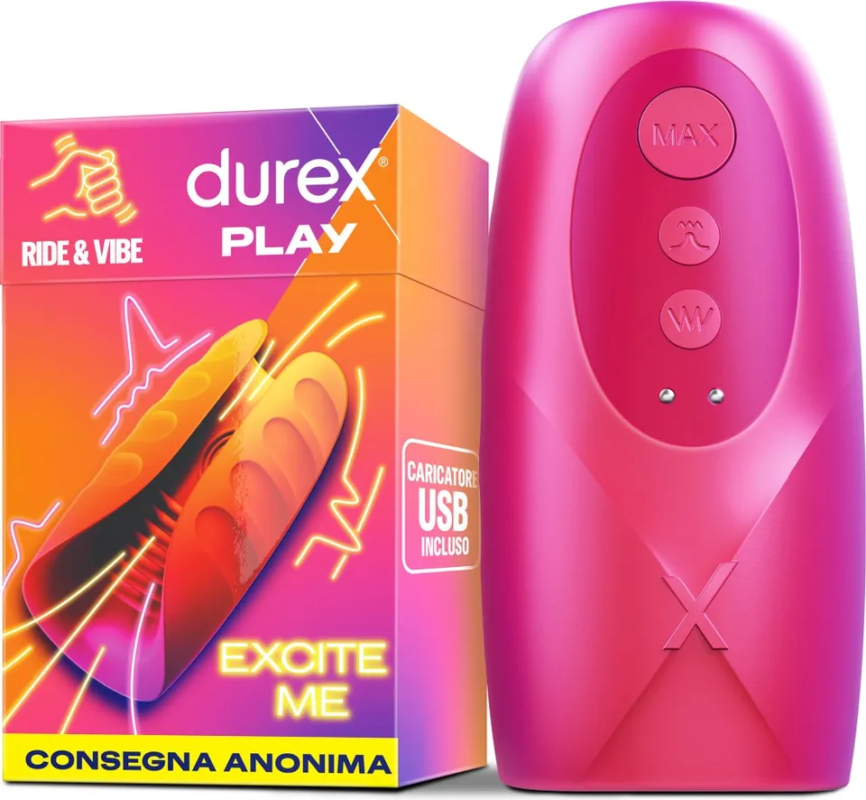 Durex Play Ride & Vibe masturbatore vibrante uomo