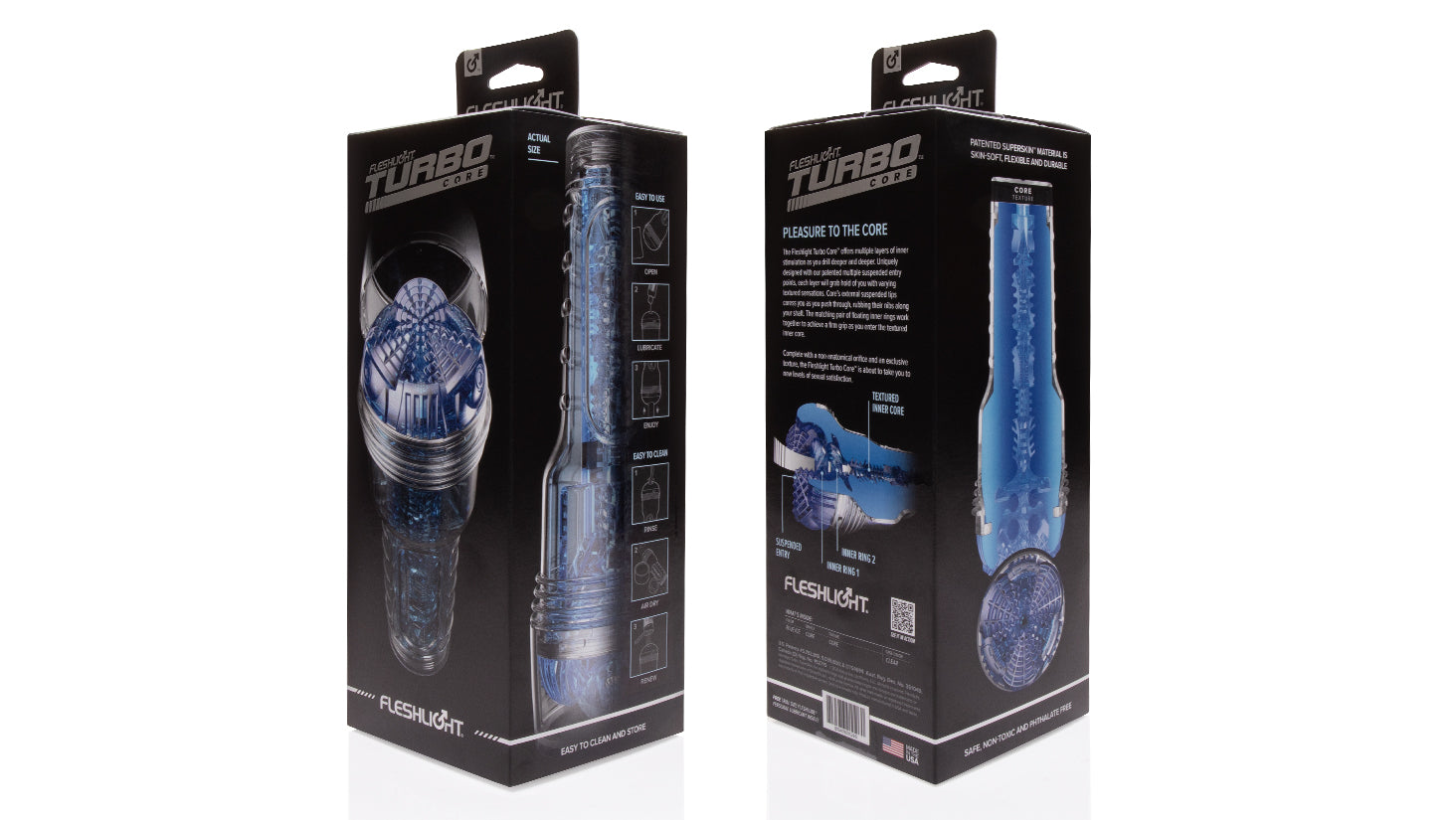 Fleshjack Turbo Core masturbatore Blue Ice orale