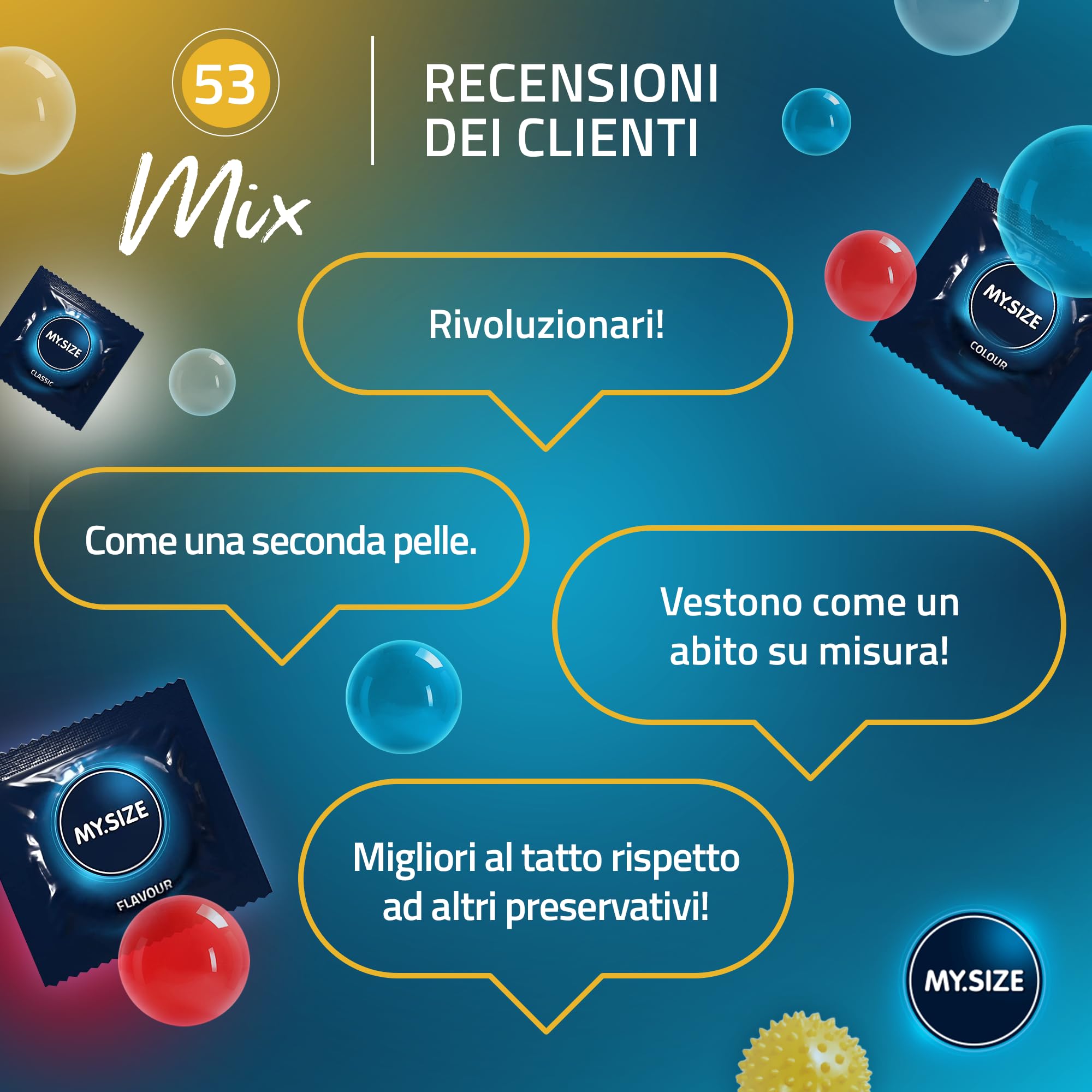 MY.SIZE PRO Mix 53 mm preservativi 10 pezzi assortiti