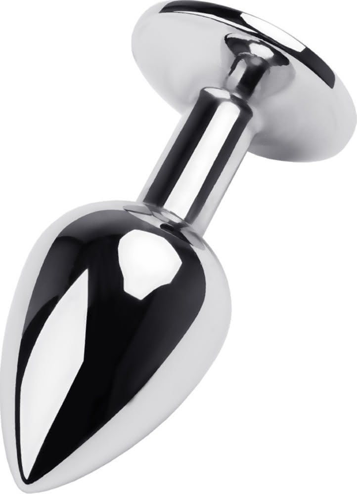 Toyfa 717001-5 plug anale in metallo gioiello nero