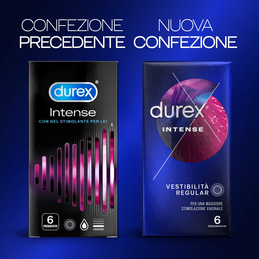Durex Intense preservativi stimolanti menta nervature