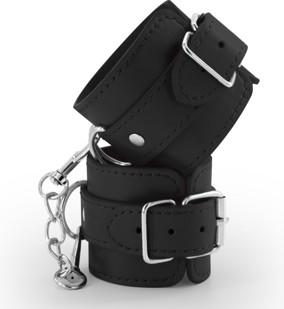 Crushious Bondage Love manette similpelle nere regolabili