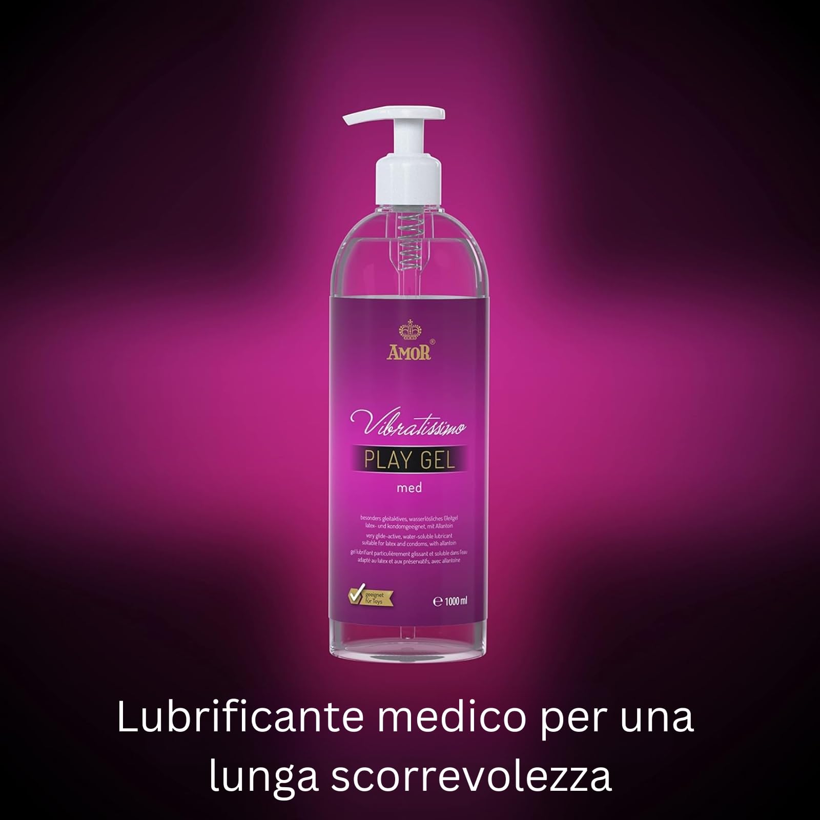 AMOR Vibratissimo Play Gel lubrificante 1000 ml base acqua