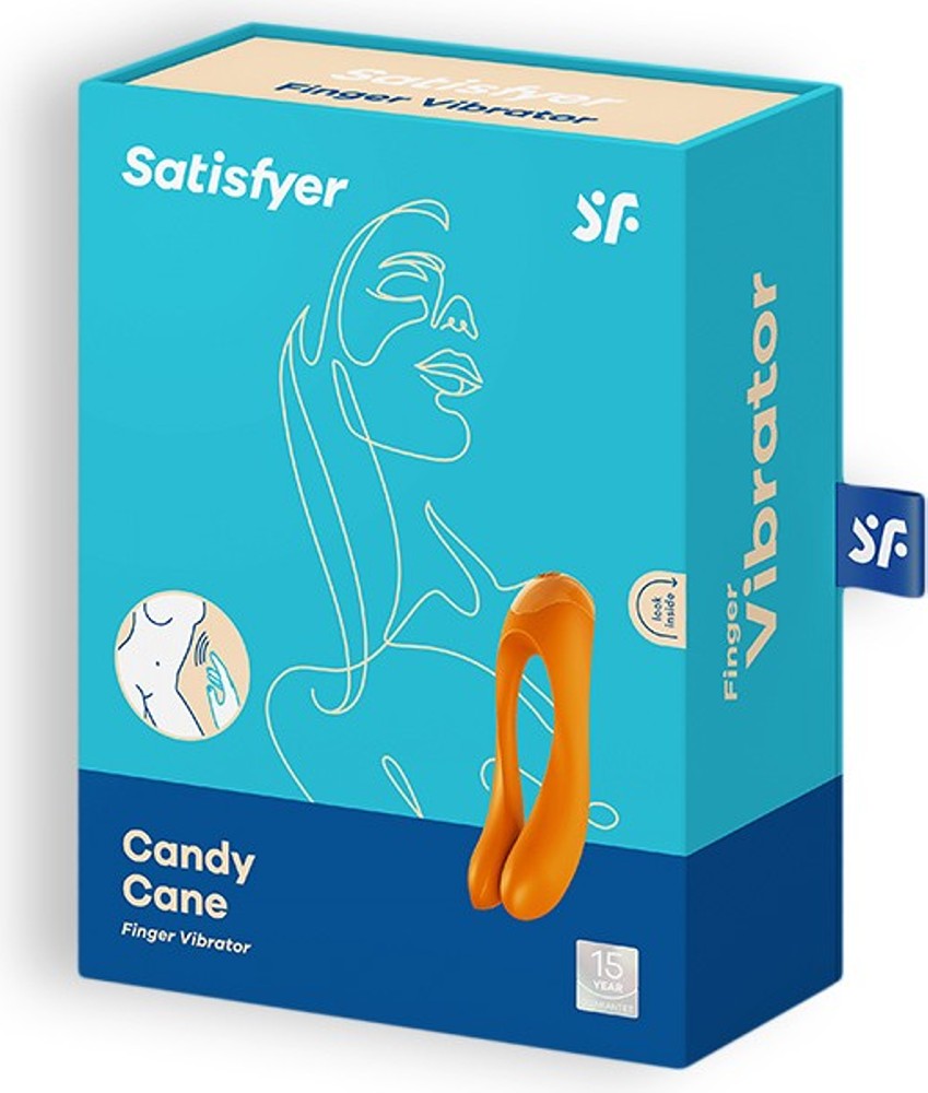 Satisfyer Candy Cane vibratore da dito in silicone