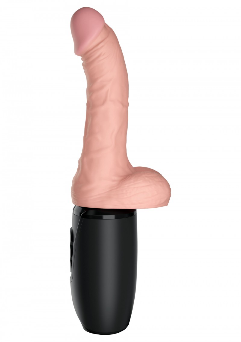 King Cock 21340 6.5" vibratore realistico riscaldante thrusting