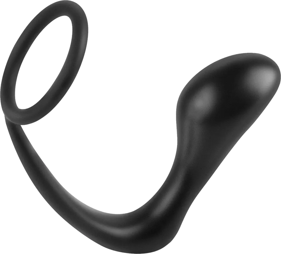 Pipedream Ass Gasm butt plug con cockring in silicone