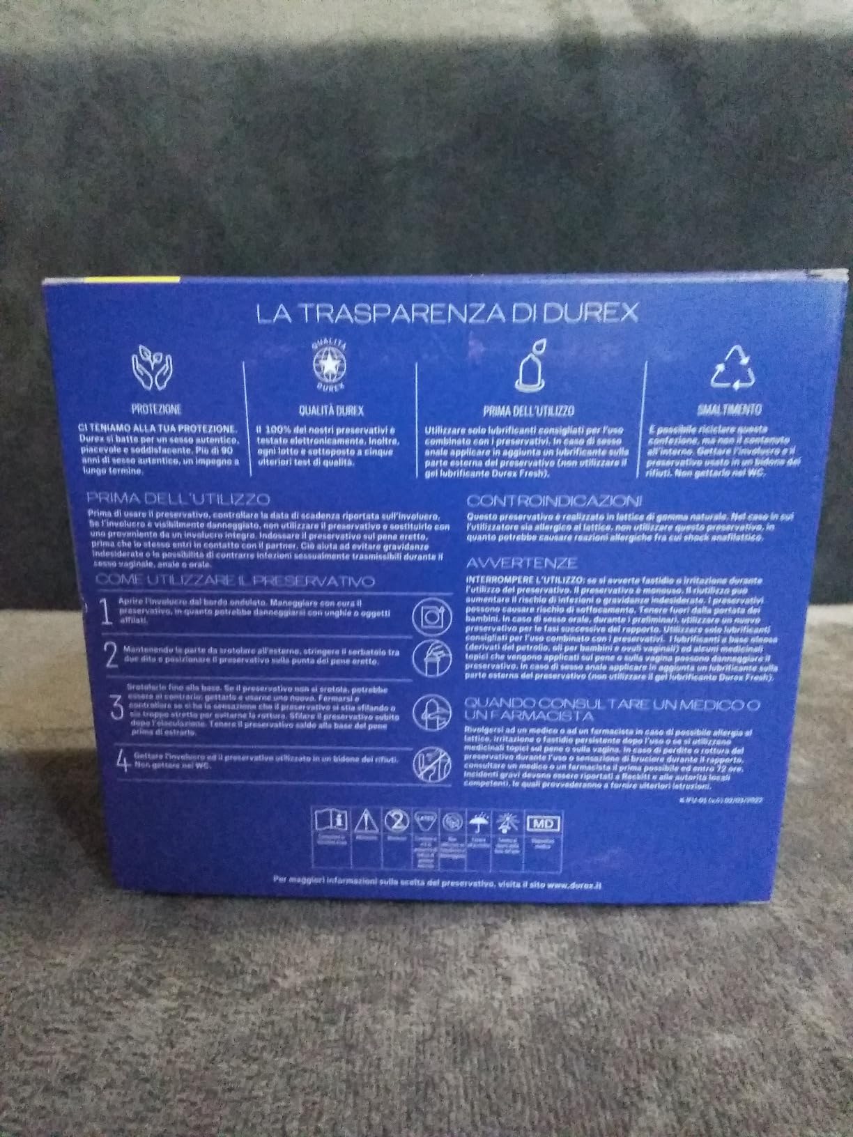Durex Jeans 2XL preservativi XXL 60 mm 20 pezzi