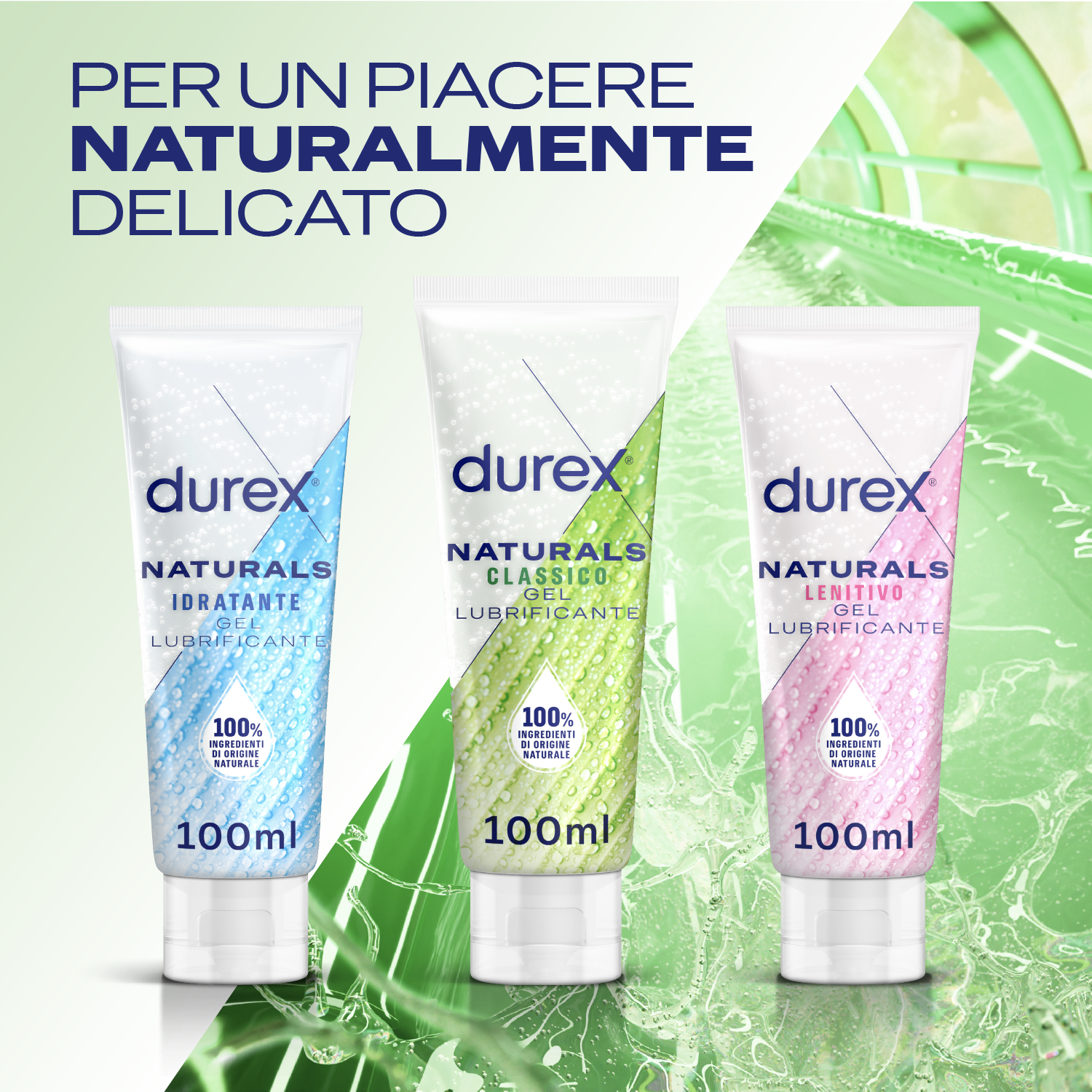 Durex Naturals lubrificante intimo base acqua naturale