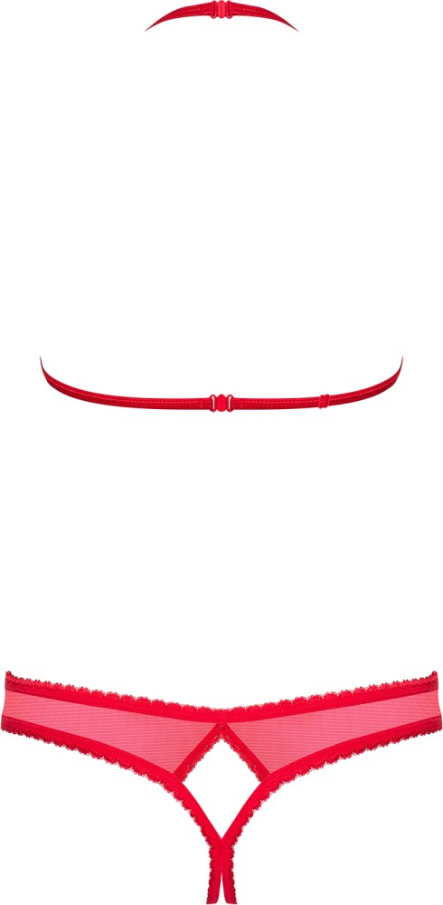 Obsessive 870-SEC-3 completino intimo rosso aperto
