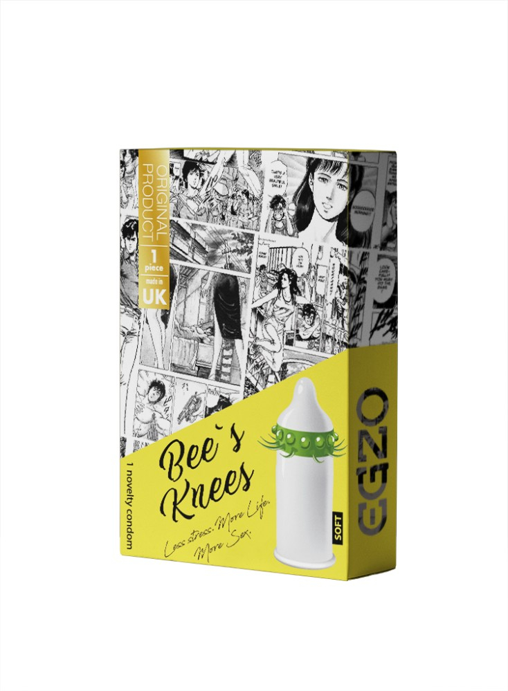 Luxe Egzo Bee's Knees Yellow Soft preservativo stimolante
