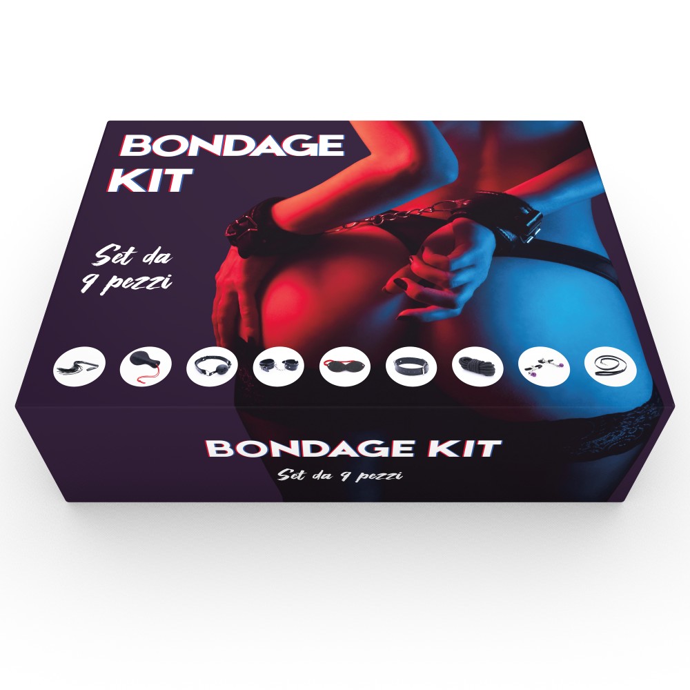 Playsure Bondage Kit set bondage 9 pezzi soft bondage