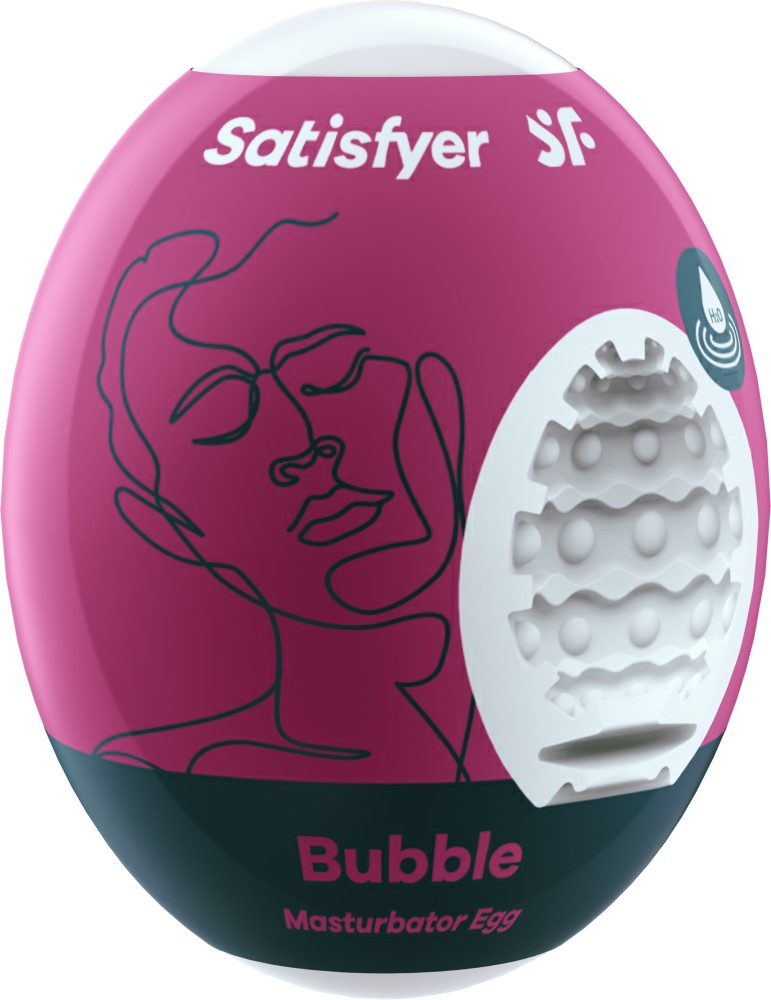 Satisfyer Egg Bubble masturbatore maschile TPE rilievi