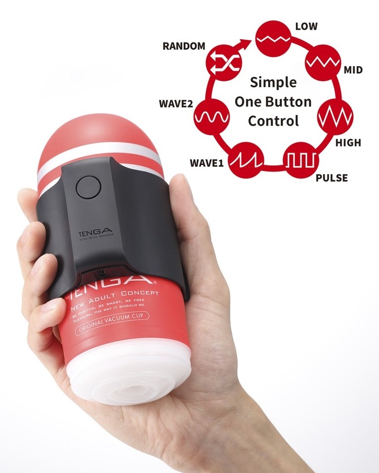 Tenga Cup Vibrator 1st Set masturbatore vibrante con 2 cup