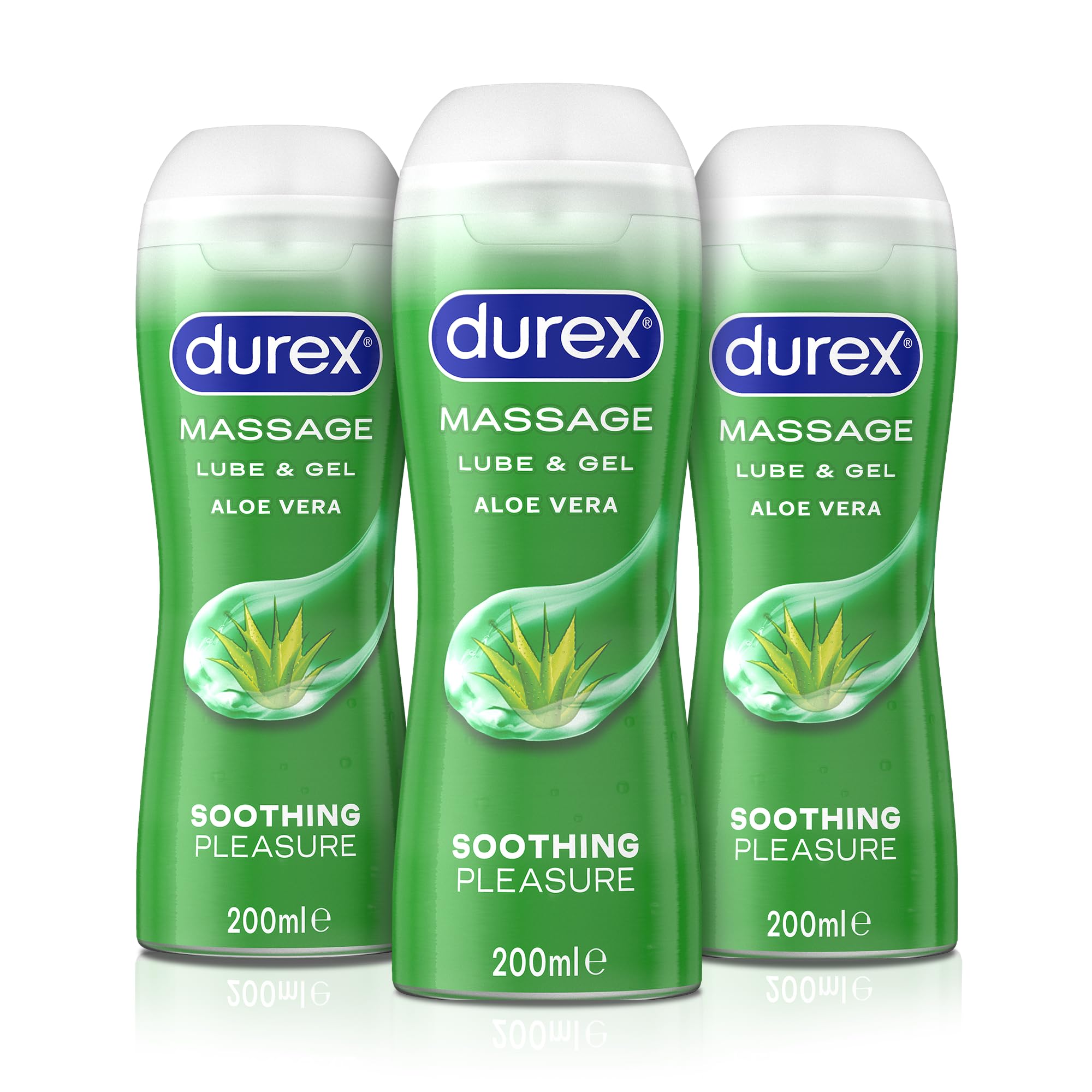 Durex Massage 2 in 1 gel massaggio e lubrificante 2x200 ml