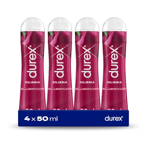 Durex Cherry lubrificante intimo 4x50 ml gusto ciliegia