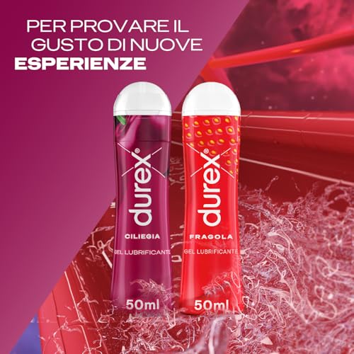 Durex Cherry lubrificante intimo 4x50 ml gusto ciliegia
