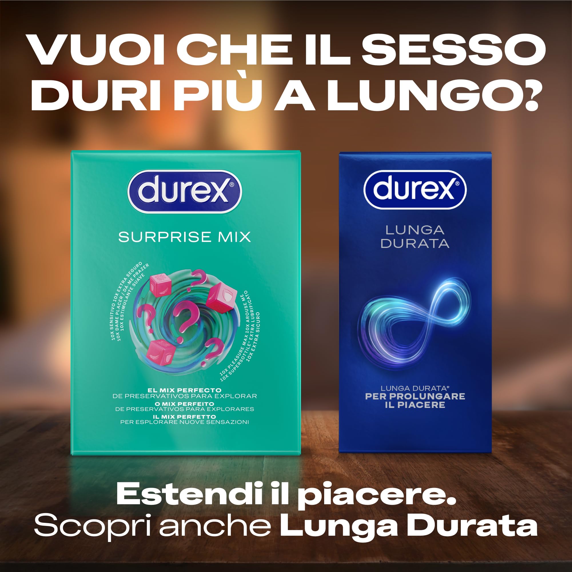 Durex Surprise Mix preservativi assortiti 40 pezzi stimolanti