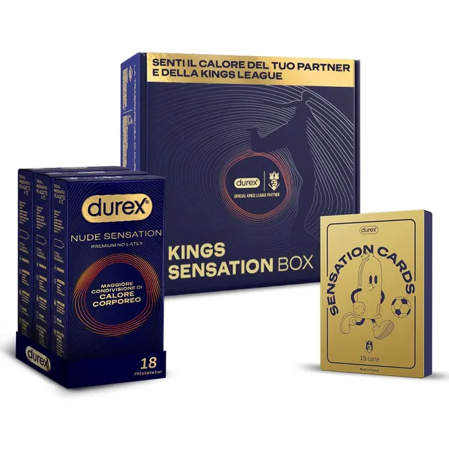 Durex Kings Nude Sensation preservativi 18 pezzi nitrile