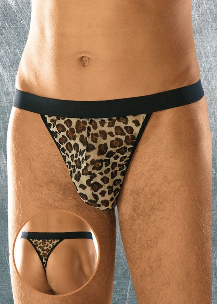Softline 4457 perizoma uomo leopardato