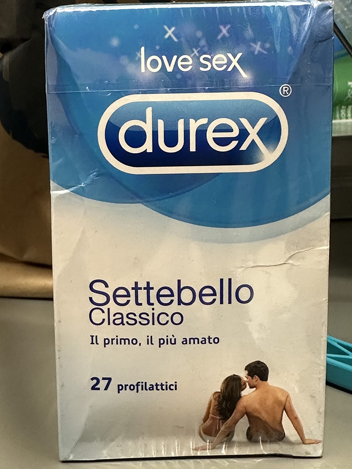 Durex Settebello Classico preservativi lattice 27 pezzi