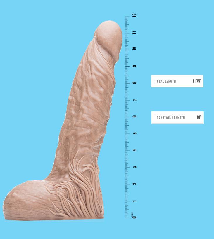 Fleshjack Freaks Bigfoot dildo fantasy 24,1 cm marrone