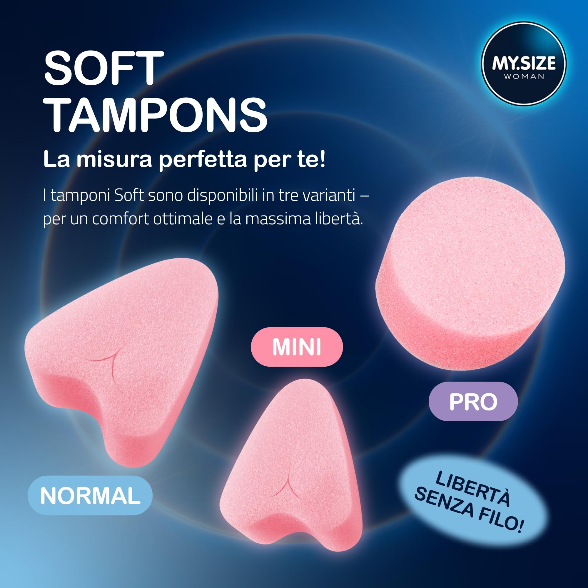 MY.SIZE Woman Soft Normal Tamponi 20 Pezzi Senza Filo