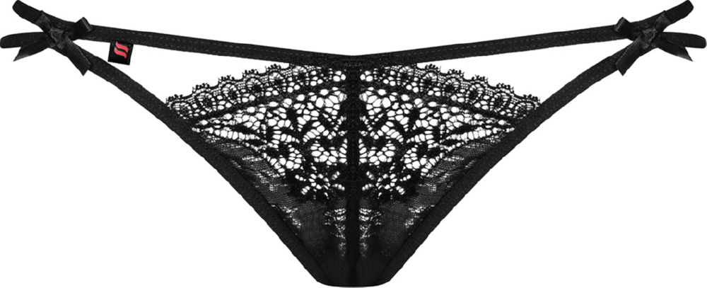 Obsessive Intensa Double Thong perizoma nero doppio filo