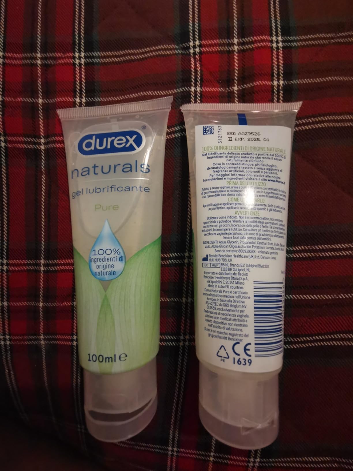 Durex Naturals gel lubrificante intimo naturale 200 ml