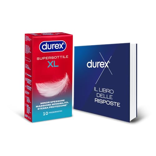 Durex Supersottile XL preservativi 10 pz extra-large sottili