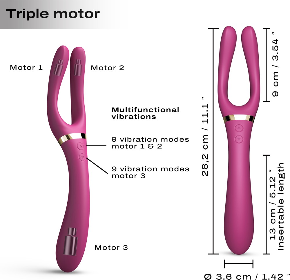 Dorcel Infinite Joy vibratore coppia 3 motori 9 modalità