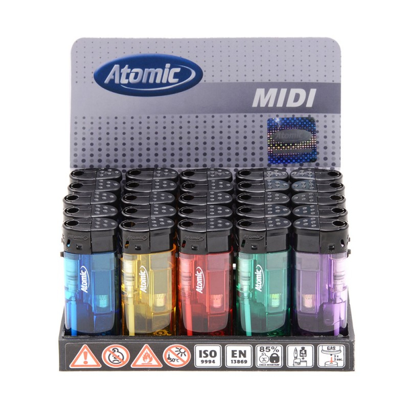 Accendino Elettronico F10 Piezo Trasparente Box 50 Pezzi