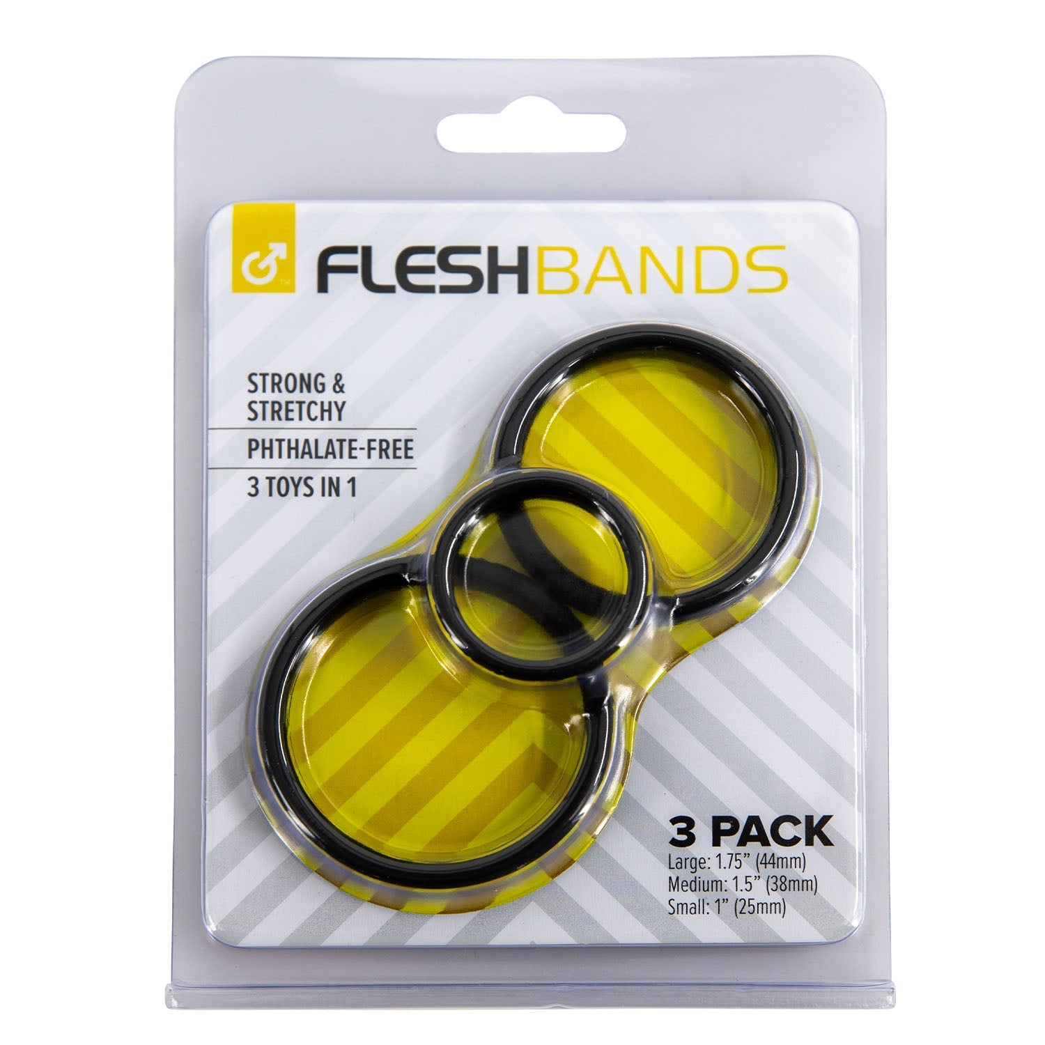 Fleshjack FleshBands anello fallico in silicone set 3 pezzi